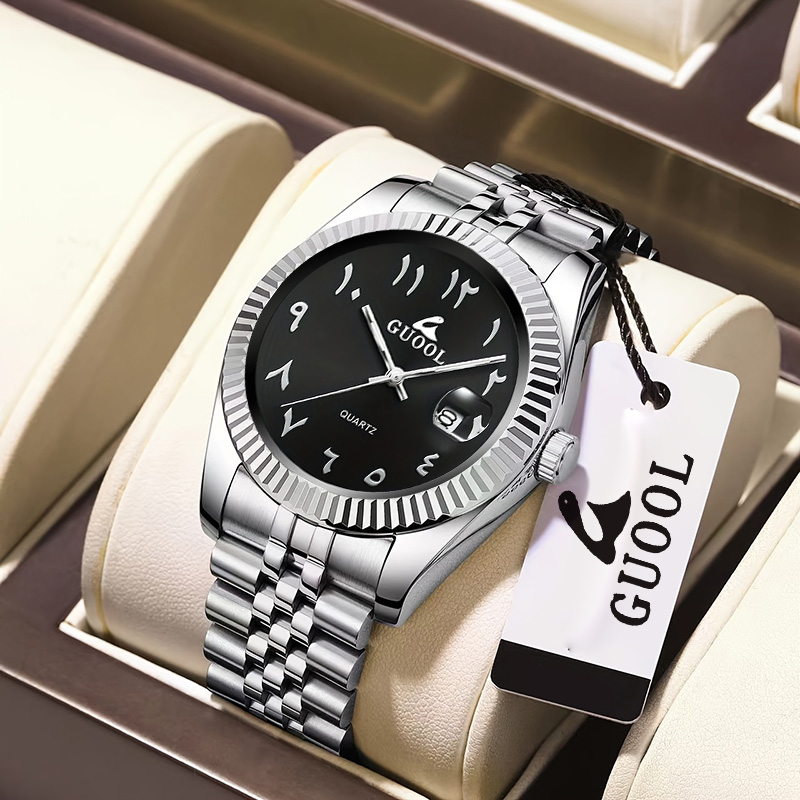 Luxury Watch Arabic - Nieuw, populair herenhorloge van roestvrij staal