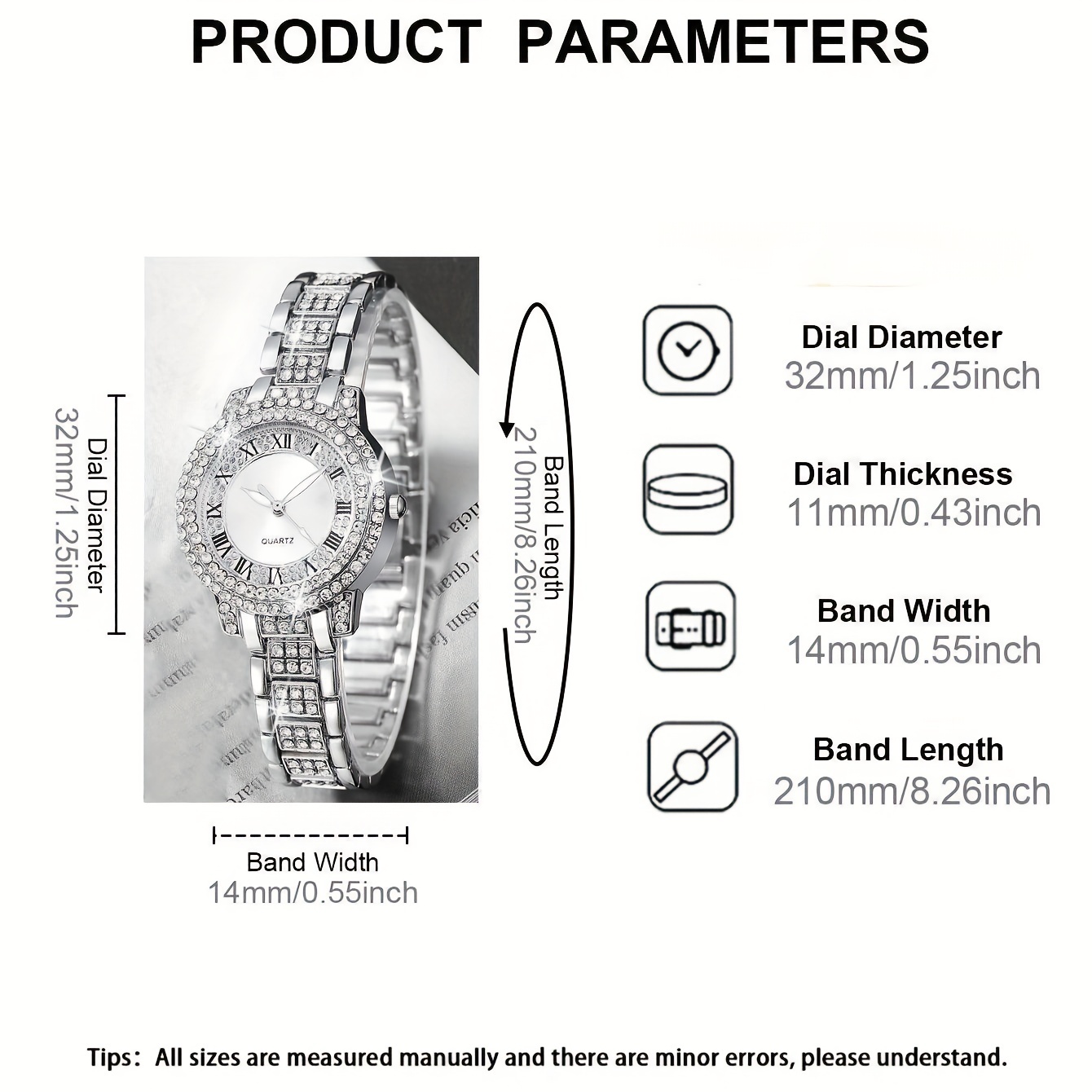 6-delige set dameshorloge, lux - Luxury Watch Gift For Her recensie en prijs