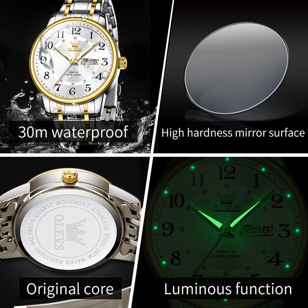 OLEVS Casual mode herenhorloge - Luxury Watch Arabic recensie en prijs