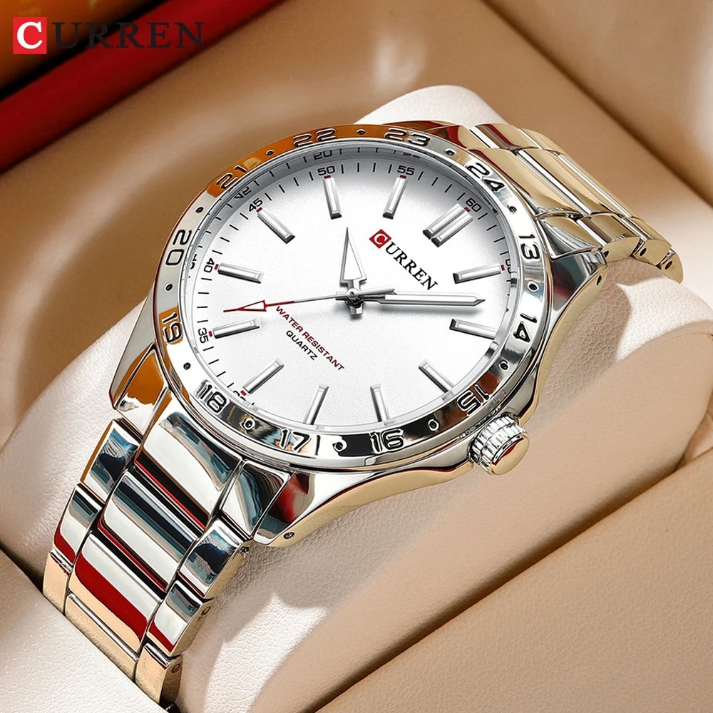 CURREN 8452 Zilverwit cadeau q - Luxury Watch White recensie en prijs