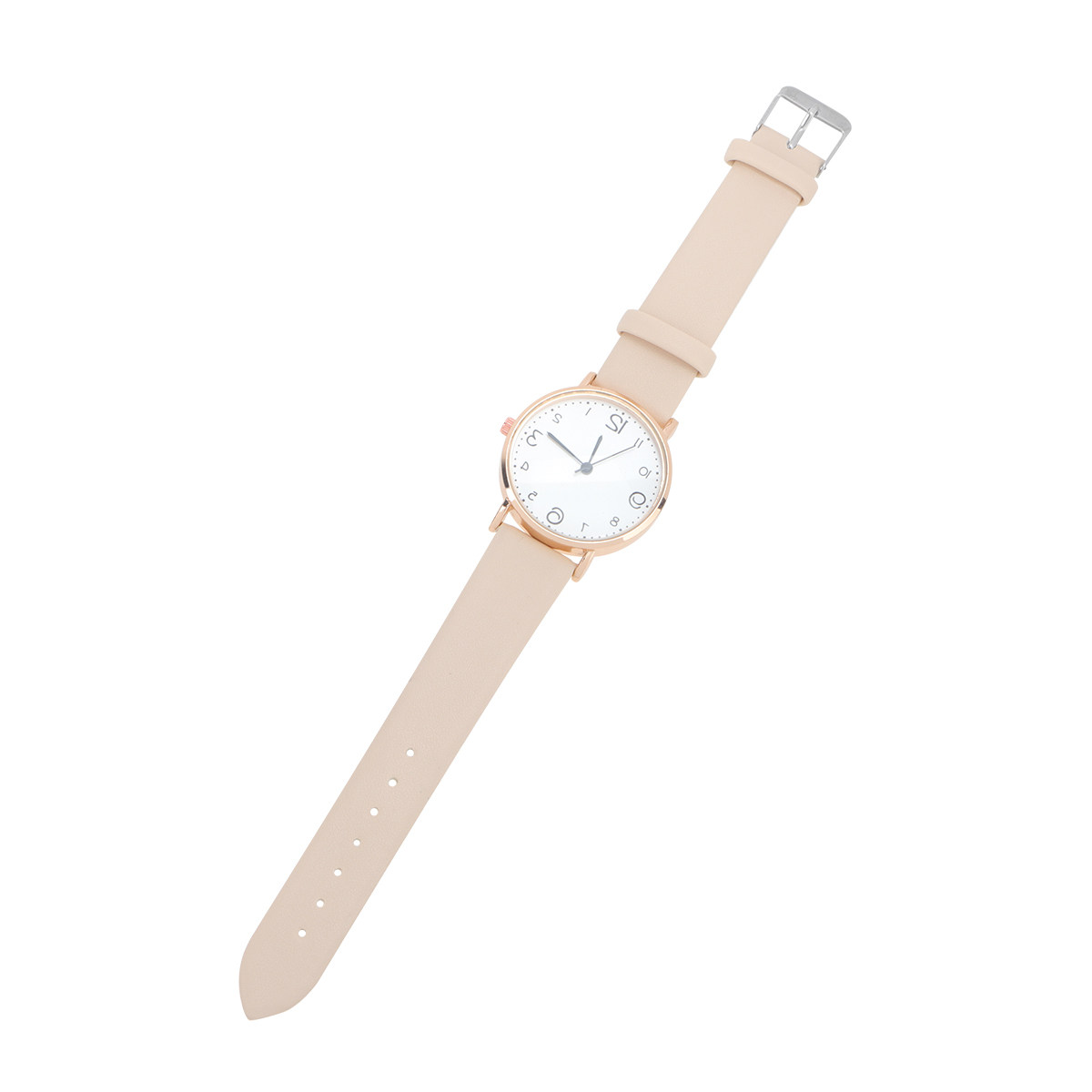 Dames quartzhorloge, beige PU- - Luxury Watch White recensie en prijs