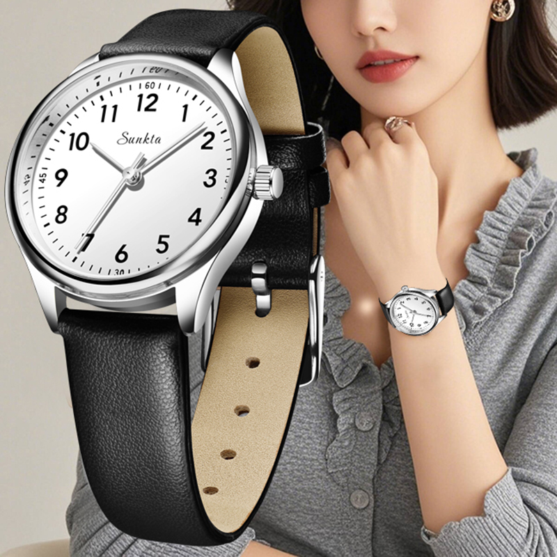 LUIK Eenvoudige damesmode zwar - Luxury Watch White recensie en prijs
