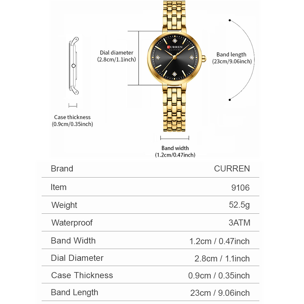 CURREN dames minimalistisch du - Luxury Watch Gift For Her recensie en prijs